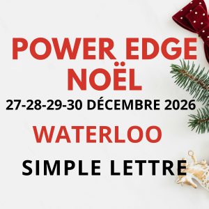 SIMPLE LETTRE<br> SESSIONS NOËL <BR> WATERLOO