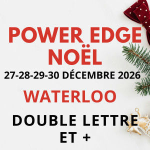 DOUBLE LETTRE ET + <br> SESSIONS NOËL <BR> WATERLOO